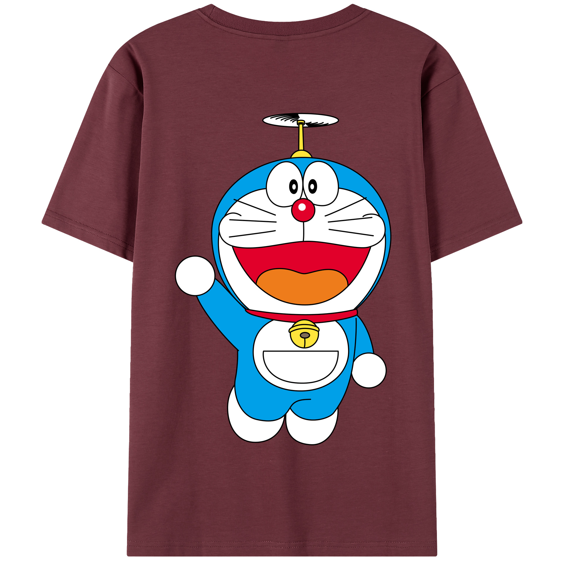 （画像用） ドラえもん Doraemon 綿100％半袖Tシャツ（背面プリント）